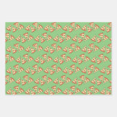 Feuille De Papier Cadeau Pizza Slices Design Carrelé (Devant 2)