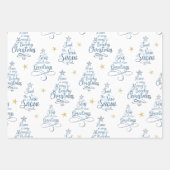 Feuille De Papier Cadeau Plage de Noël Côtière Discours de vacances (Devant 2)