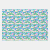 Feuille De Papier Cadeau Plage de Preppy (Devant 3)