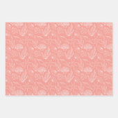 Feuille De Papier Cadeau Plage d'été amusant Coques Coral (Devant 2)