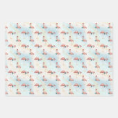 Feuille De Papier Cadeau Plage tropicale Palmiers de Noël (Devant 2)