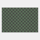 Feuille De Papier Cadeau Plaid À damiers Buffalo Vert (Devant 2)