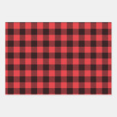 Feuille De Papier Cadeau Plaid Buffalo (Devant)