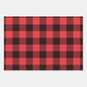 Feuille De Papier Cadeau Plaid Buffalo (Devant 3)