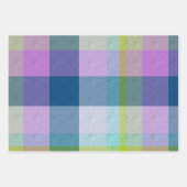 Feuille De Papier Cadeau Plaid Décoratif (Devant)