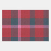 Feuille De Papier Cadeau Plaid Décoratif (Devant)