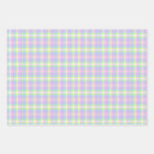 Feuille De Papier Cadeau Plaid en fleurs printanières (Devant)