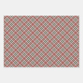 Feuille De Papier Cadeau Plaid rose, tan et noir (Devant 2)