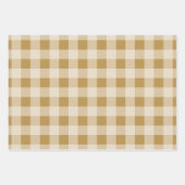 Feuille De Papier Cadeau Plaid Rustique Buffalo - Simple Rouge Vert Or (Devant 3)