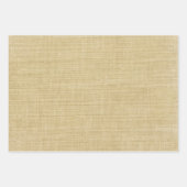 Feuille De Papier Cadeau Plaid vert Burlap (Devant 2)