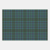 Feuille De Papier Cadeau Plaid vert et bleu Preppy (Devant 2)