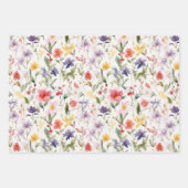 Feuille De Papier Cadeau Plaisirs fleurs sauvages (Devant)