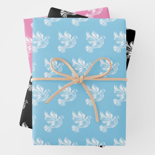 Feuille De Papier Cadeau Plan de la colombe (En situation)