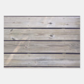 Feuille De Papier Cadeau Planches de bois de plage (Devant 2)