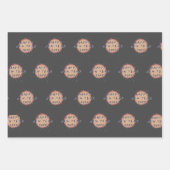 Feuille De Papier Cadeau Planète Abstraite moderne Bonne année 2023 (Devant)