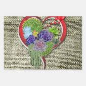 Feuille De Papier Cadeau Plantes de jardin succulents (Devant 3)