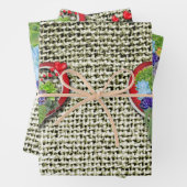 Feuille De Papier Cadeau Plantes de jardin succulents (En situation)