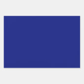 Feuille De Papier Cadeau Plaque de tartan bleu et jaune.  (Devant 2)