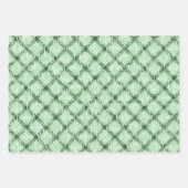 Feuille De Papier Cadeau Plaque de tartan vert Sage (Devant)