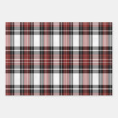 Feuille De Papier Cadeau Plaqué rouge et noir (Devant)