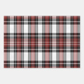 Feuille De Papier Cadeau Plaqué rouge et noir (Devant 3)