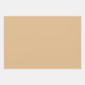 Feuille De Papier Cadeau Plaque Sienna laiton Burlywood Brown Tons 3