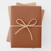 Feuille De Papier Cadeau Plaque Sienna laiton Burlywood Brown Tons 3 (En situation)