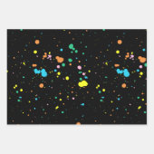 Feuille De Papier Cadeau Plaques de peinture Abstraites (Devant)