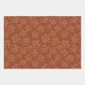 Feuille De Papier Cadeau Plaques simples palette de couleurs d'automne | Bu (Devant 2)
