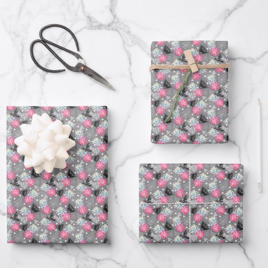 Feuille De Papier Cadeau Plaques texturées à géométrie variable (Recto)