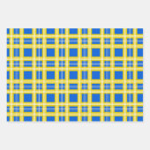 Feuille De Papier Cadeau Plat Ukrainien Bleu Et Jaune (Devant 2)