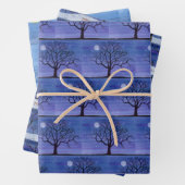 Feuille De Papier Cadeau Pleine lune (En situation)