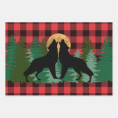 Feuille De Papier Cadeau Pleine lune de Howling Wolf (Devant 2)