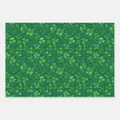 Feuille De Papier Cadeau Pluie de trèfle (Devant)