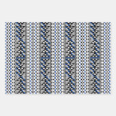 Feuille De Papier Cadeau Pluie du sud-ouest et soleil en bleu (Devant)