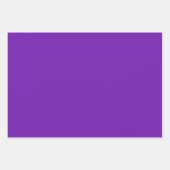 Feuille De Papier Cadeau Plum brillant violet et or (Devant 2)