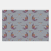 Feuille De Papier Cadeau Plum de sucre - Set de Mele, style HI Noël (Devant)