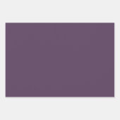 Feuille De Papier Cadeau Plum solide foncé pourpre foncé (Devant)