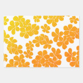 Feuille De Papier Cadeau Plumerias de motif d'impression hawaïen moderne (Devant 3)