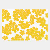 Feuille De Papier Cadeau Plumerias de motif d'impression hawaïen moderne (Devant 2)