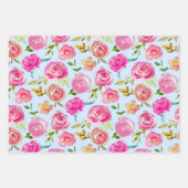 Feuille De Papier Cadeau Plutôt élégant floral (Devant 2)