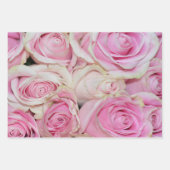 Feuille De Papier Cadeau Plutôt romantique rose crème rose (Devant)