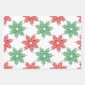 Feuille De Papier Cadeau Pneumatiques Abstraits rouges et verts (Devant 2)