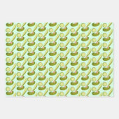 Feuille De Papier Cadeau Pochettes roses (Devant)