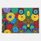 Feuille De Papier Cadeau Point Abstrait art 4 (Devant 3)