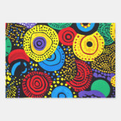 Feuille De Papier Cadeau Point Abstrait art 4 (Devant)