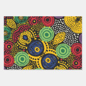 Feuille De Papier Cadeau Point Abstrait art 8 (Devant 3)