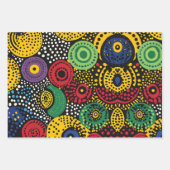 Feuille De Papier Cadeau Point Abstrait art 8 (Devant 2)