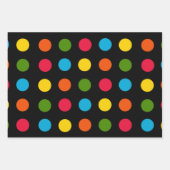 Feuille De Papier Cadeau Point Polka moderne (Devant)