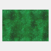 Feuille De Papier Cadeau Point Polka vert (Devant 2)